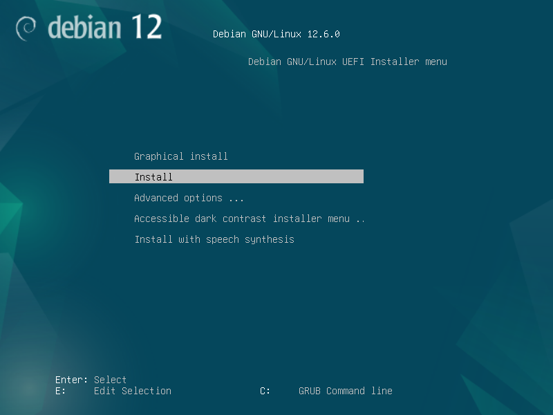 Installer menu