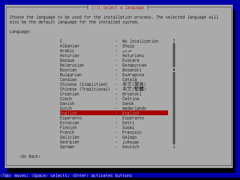 Select language