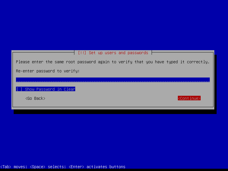 Verify password