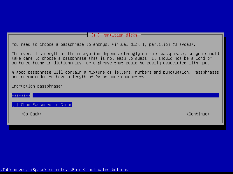 Encrypt passphrase