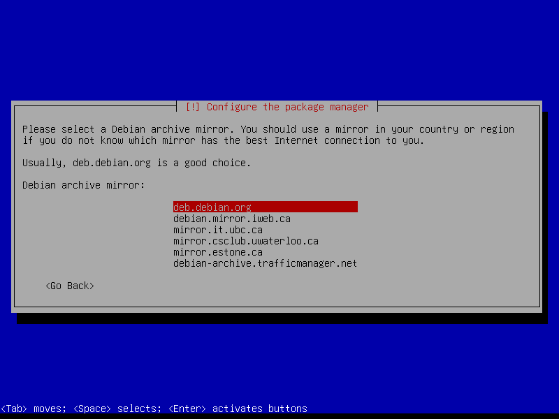 Mirror hostname
