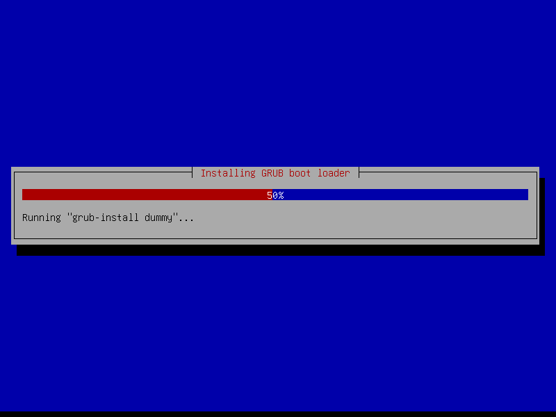 Finishing install